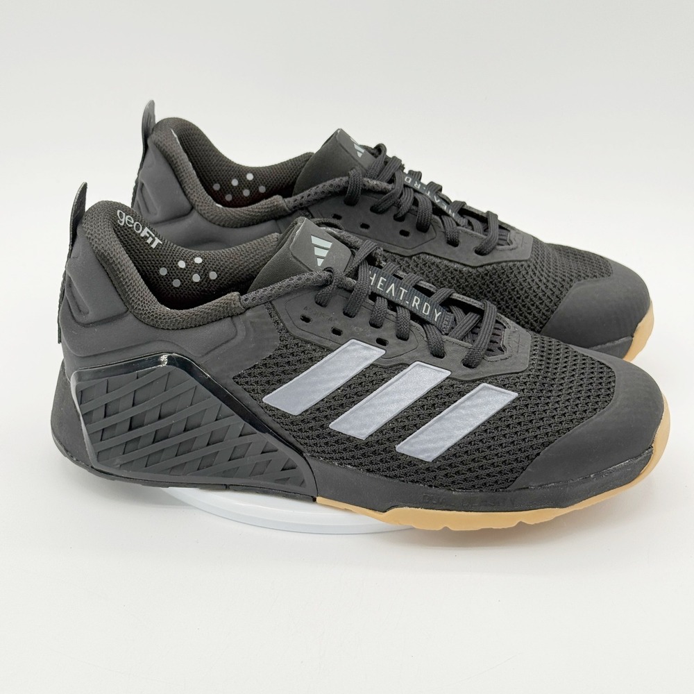 Adidas Dropset 3 Training Shoes Womens Size 7.5 Black Grey ID8632 - New No Box